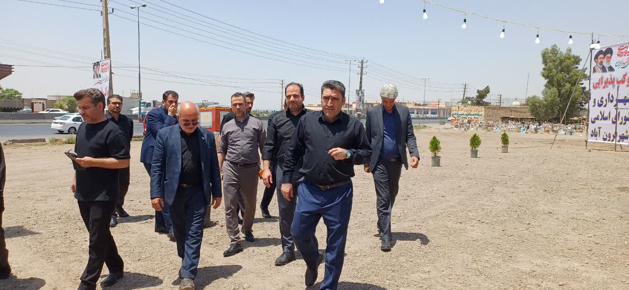 بازدید مسئولین استانی و شهرستانی از موکب احرار الرضا(ع) شهر فرون آباد در سومین روز فعالیت