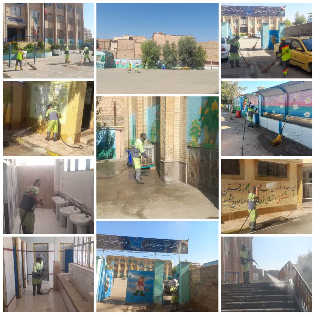 اجرای طرح استقبال از مهر ۱۴۰۵ در مدارس شهر فرون آباد