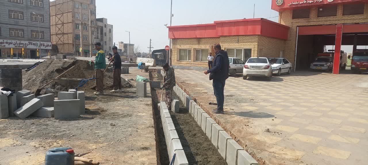 شهردار فرون آباد: یکی از ارکان اصلی ساماندهی معابر جدول گذاری است 