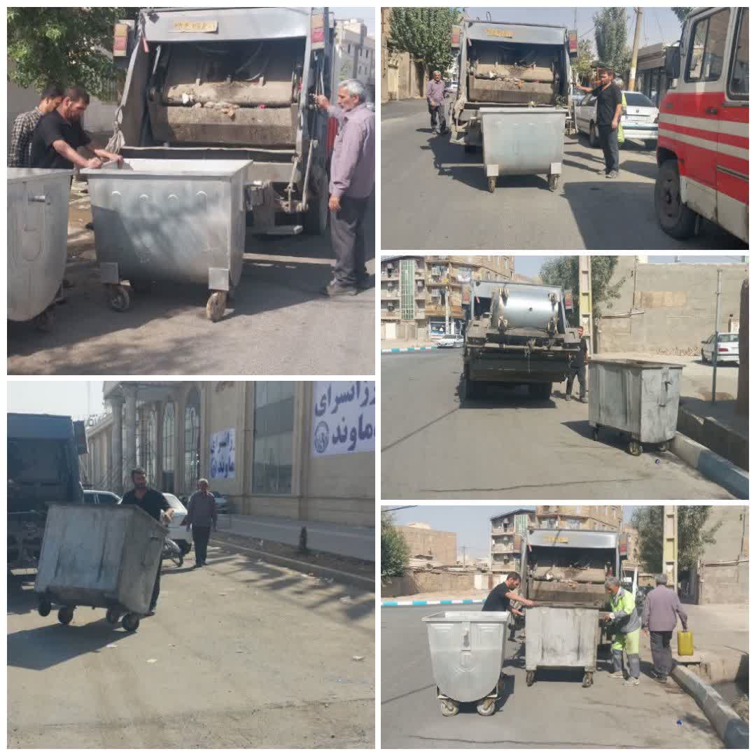  روایت تلاش / شهرداری فرون آباد   🔴 اجرای طرح تعویض سطل های زباله سطح شهر