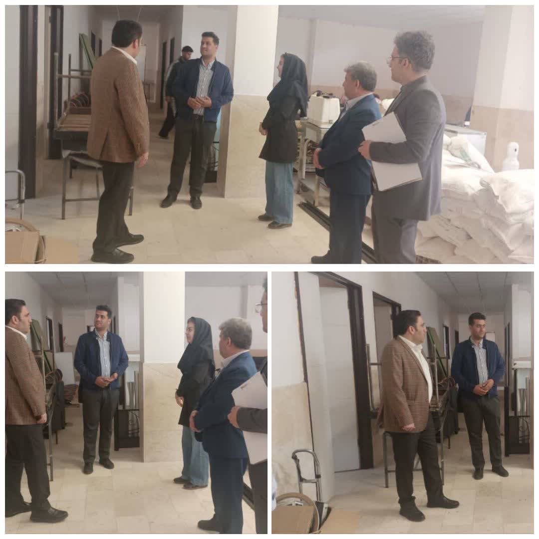 بازدید شهردار فرون آباد از آخرین مراحل تجهیز درمانگاه شبانه روزی شهرداری
