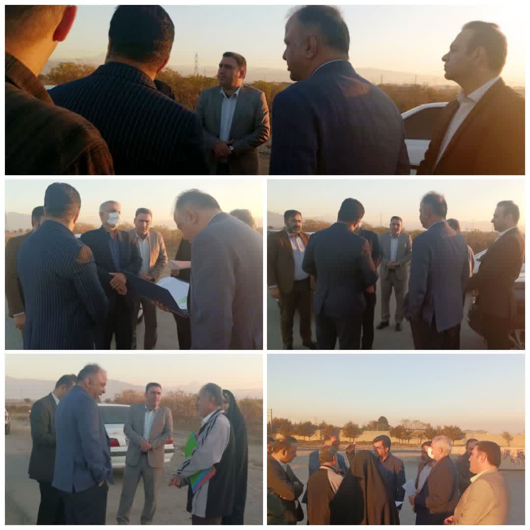 بازدید میدانی مسئولین استانی و شهرستانی از پروژه کمربندی جنوبی پاکدشت