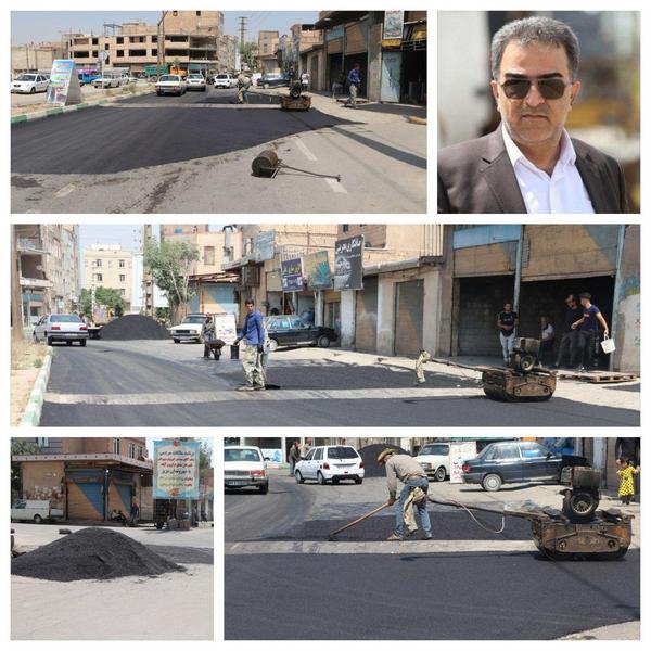  شهردار: در رهگذر نهضت آسفالت، ادامه خیابان ها و کوچه های سطح شهر آسفالت می شود